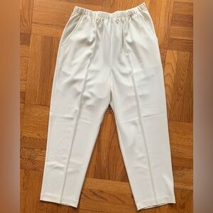 Vintage Cream Off-White High Rise Pants